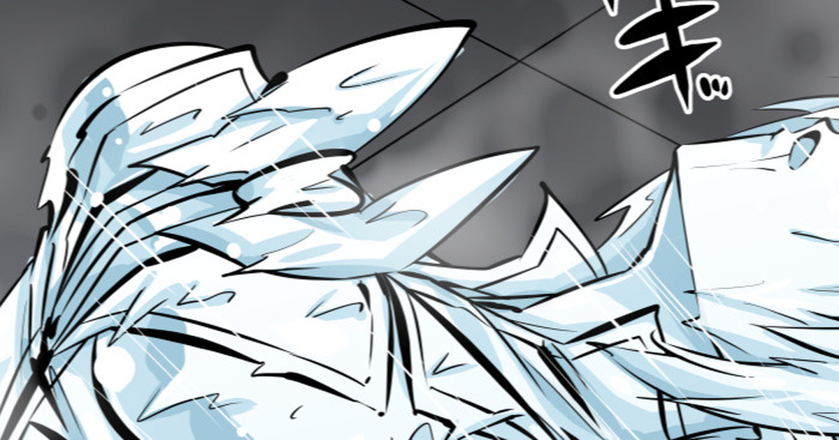 露わにのけぞり凍ってしまった絵亜(毎日ヒロピン「イラスト2186」)