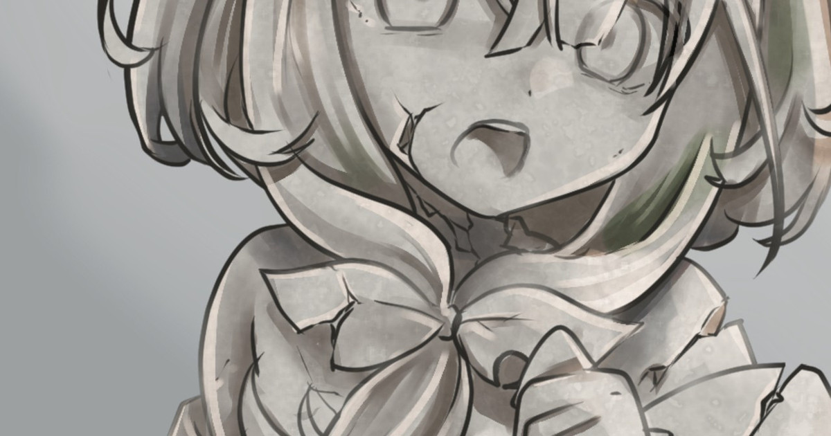 ワンドロ　石化されるイマリ（Shadowverse Worlds Beyond）