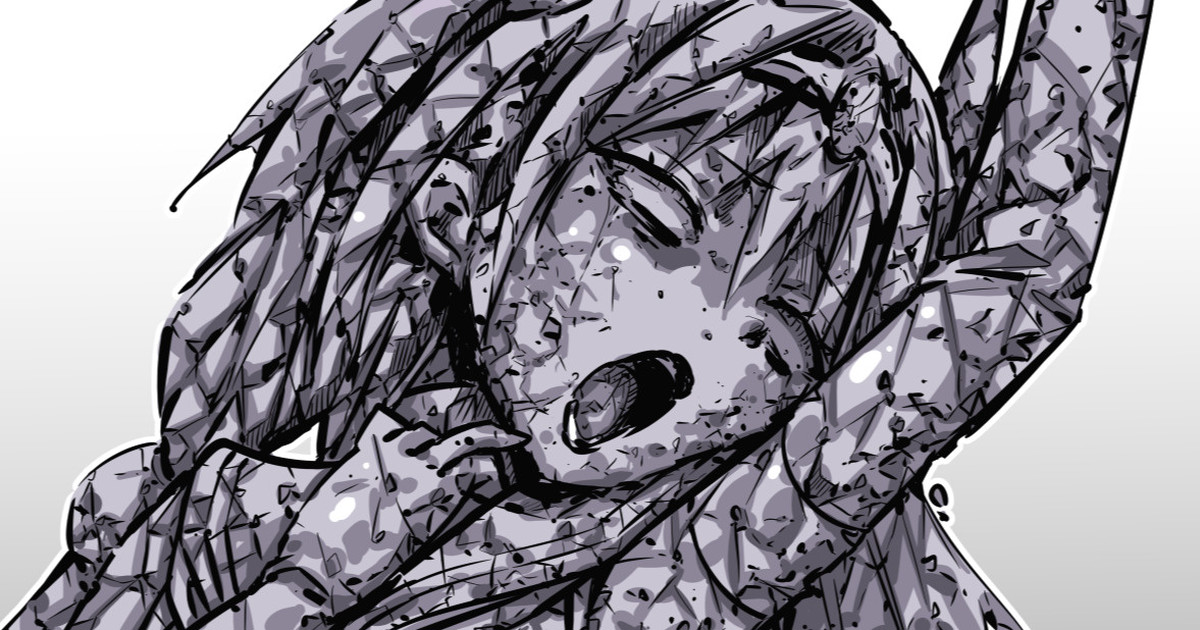 まりもの石像(毎日カラーやられラクガキ172)