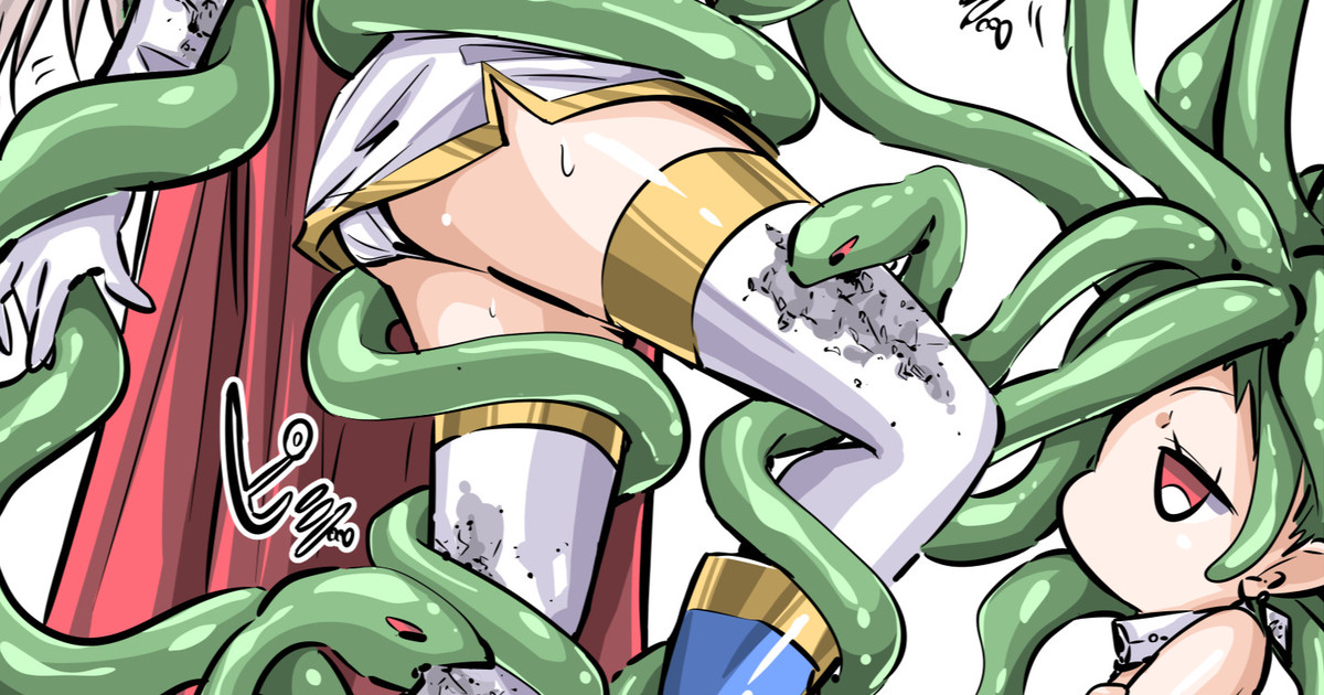 悠久の風に石化の牙(毎日カラーやられラクガキ189)