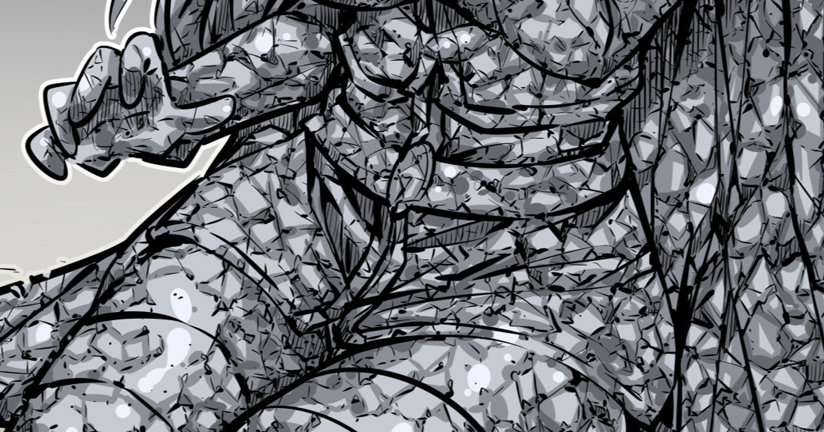 悠久の風石化(毎日カラーやられラクガキ190)