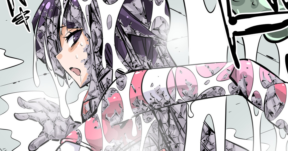 ユリナに石化液2(毎日カラーやられラクガキ201)