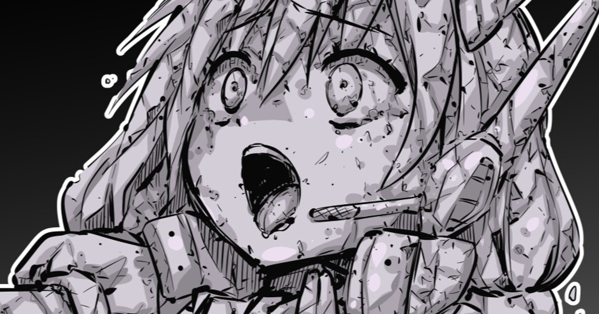 まりもvsメドゥーサ④(毎日カラーやられラクガキ321※瞳差分あり)