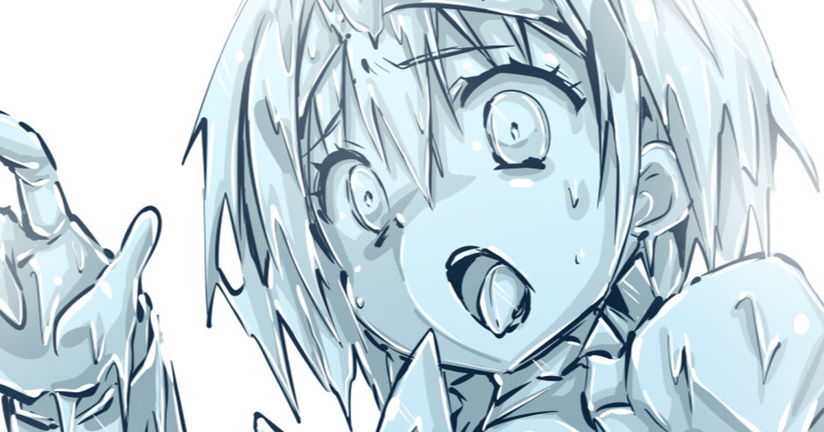 絵亜氷漬け(毎日カラーやられラクガキ381)